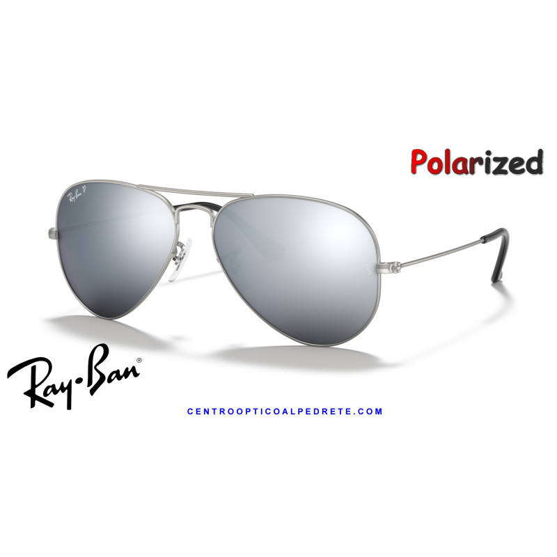 Ray-Ban Aviator Plata / gris oscuro (RB3025 019/W3) | Centro Óptico | Originales