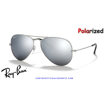 Ray-Ban Aviator Plata / gris oscuro (RB3025 019/W3) | Centro Óptico | Originales