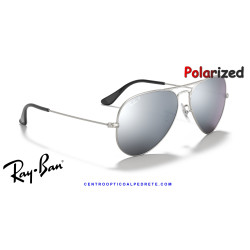 Ray-Ban Aviator Plata / gris oscuro (RB3025 019/W3) | Centro Óptico | Originales