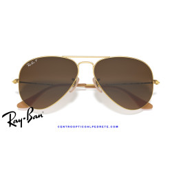 Ray-Ban Aviator Oro / marrón degradada (RB3025 112/M2) | Centro Óptico Alpedrete