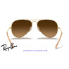 Ray-Ban Aviator Oro / marrón degradada (RB3025 112/M2) | Centro Óptico Alpedrete