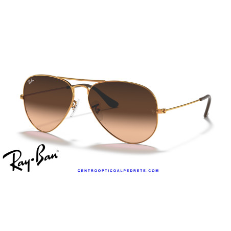 Ray-Ban Aviator Light Brown / Pink Gradient Brown | Centro Óptico Alpedrete
