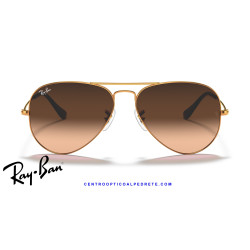 Ray-Ban Aviator Light Brown / Pink Gradient Brown | Centro Óptico Alpedrete