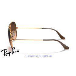 Ray-Ban Aviator Light Brown / Pink Gradient Brown | Centro Óptico Alpedrete