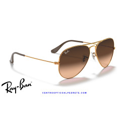 Ray-Ban Aviator Light Brown / Pink Gradient Brown | Centro Óptico Alpedrete