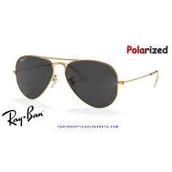 Ray-Ban Aviator Oro / negra polarizada (RB3025 919648) | Centro Óptico Alpedrete