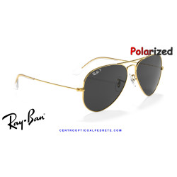 Ray-Ban Aviator Gold / Black Polarized (RB3025 919648) | Centro Óptico Alpedrete