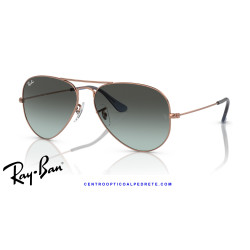 Ray-Ban Aviator Oro rosa / azul vintage negro (RB3025 9202GK) | Gafas de sol