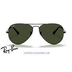Ray-Ban Aviator Black / G-15 Green (RB3025 L2823) | Centro Óptico Alpedrete