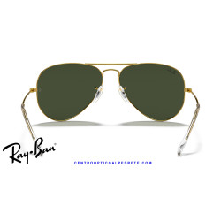 Ray-Ban Aviator Oro / verde G-15 (RB3025 W3234) | Centro Óptico Alpedrete