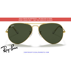 Ray-Ban Aviator Green Classic G- 15 Replacement Lenses (RB3025 001) | Centro Óptico Alpe