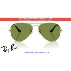 Lentes repuesto Ray-Ban Aviator Green (RB3025 001/4E) | Centro Óptico Alpedrete