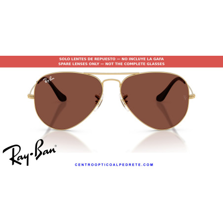 Lentes de repuesto Ray-Ban Aviator Red (RB3025 001/C5) | Centro Óptico Alpedrete