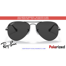 Lentes Ray-Ban Aviator Black Polarised (RB3025 002/48) | Centro Óptico Alpedrete