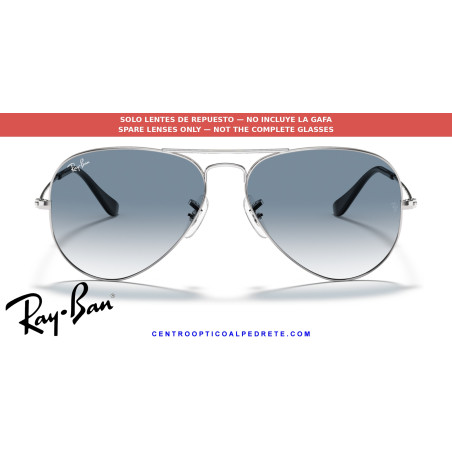 Lentes Ray-Ban Light Blue Gradient (RB3025 003/3F) | Centro Óptico Alpedrete
