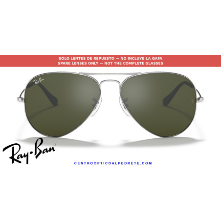 Lentes originales Ray-Ban Aviator Grey (RB3025 003/40) | Centro Óptico Alpedrete