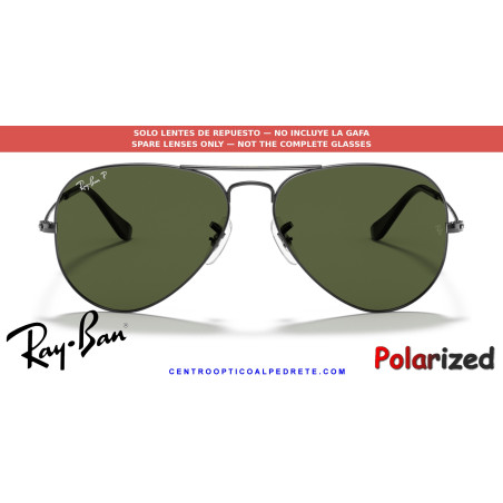 Ray-Ban Aviator G-15 Green Polarised Replacement Lenses (RB3025 004/58) | Centro Óptico 