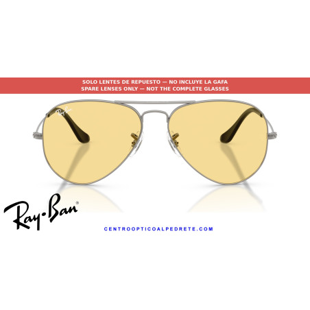 Ray-Ban Aviator Yellow Replacement Lenses (RB3025 004/R6) | Centro Óptico Alpedrete