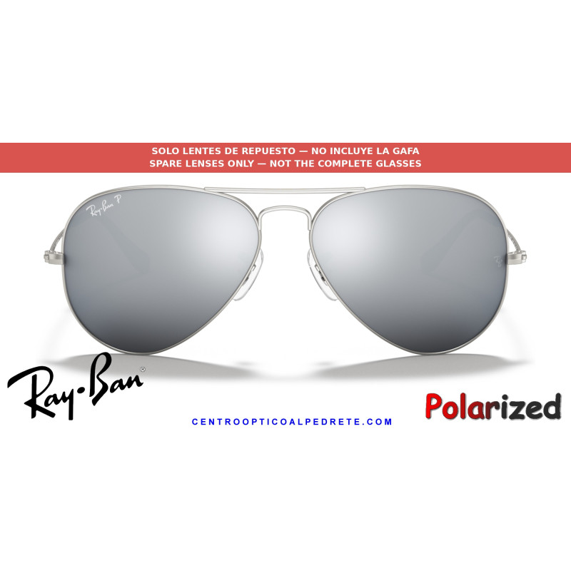 Lentes Dark Grey Mirror Polarized (RB3025 019/W3) | Centro Óptico Alpedrete