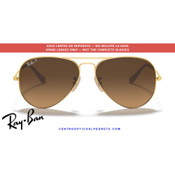 Ray-Ban Aviator Polarized Brown Gradient Lenses (RB3025 112/M2) Madrid
