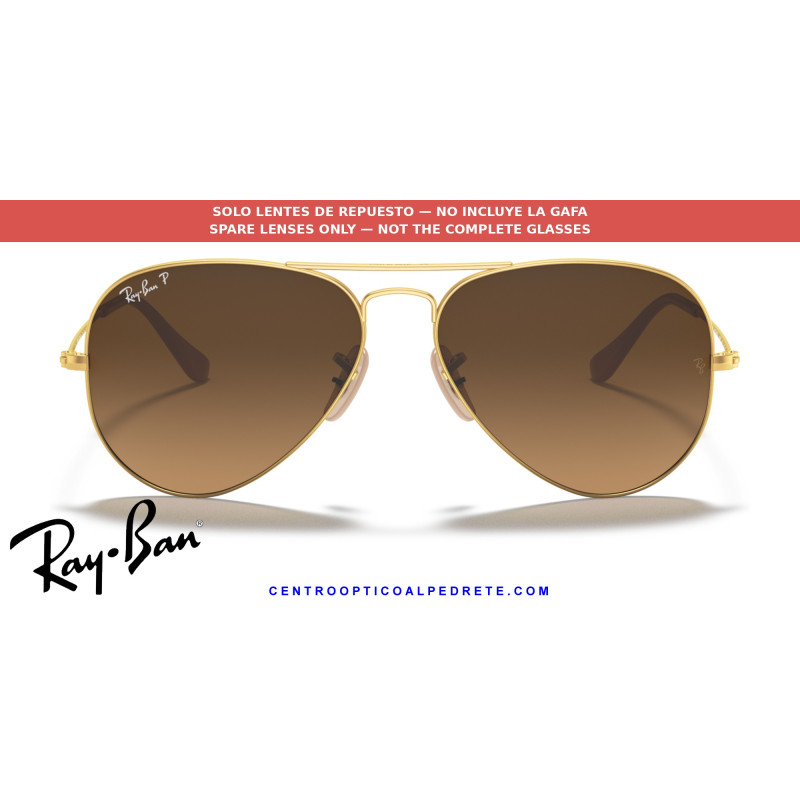 Ray-Ban Aviator Polarized Brown Gradient Lenses (RB3025 112/M2) Madrid