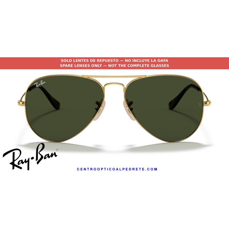Lentes Ray-Ban Aviator G-15 Green (RB3025 181) | Centro Óptico Alpedrete