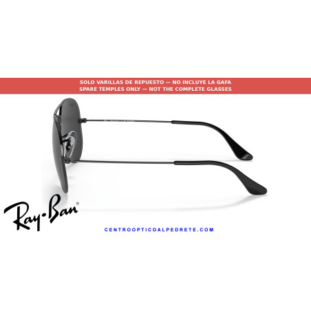 Varillas de repuesto Ray-Ban Aviator Gold (RB3025 002) | Centro Óptico Alpedrete