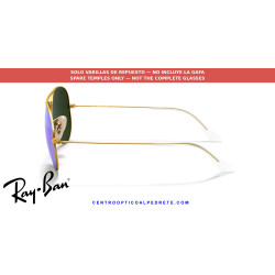 Varillas de repuesto Ray-Ban Aviator Gold (RB3025 112) | Centro Óptico Alpedrete