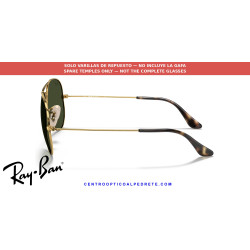 Varillas de repuesto Ray-Ban Aviator Gold (RB3025 181) | Centro Óptico Alpedrete