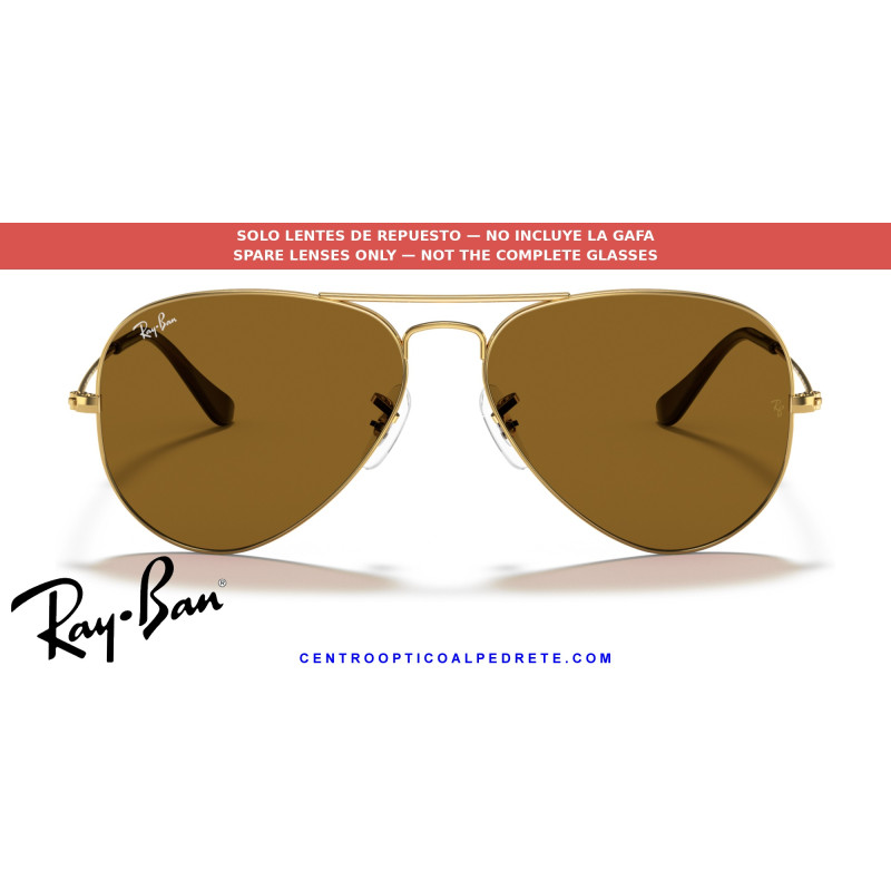Lentes Ray-Ban Aviator B-15 Brown (RB3025 001/33) | Centro Óptico Alpedrete