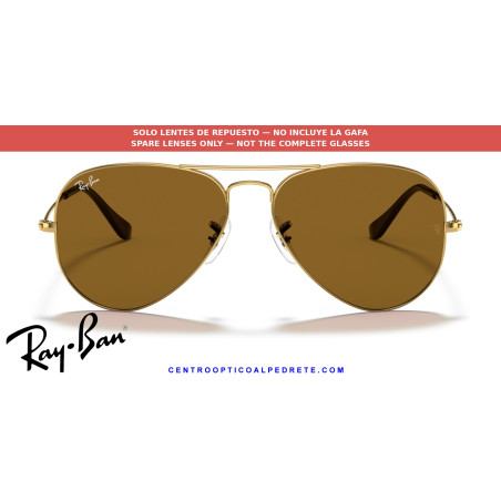 Lentes Ray-Ban Aviator B-15 Brown (RB3025 001/33) | Centro Óptico Alpedrete