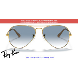 Lentes Ray-Ban Clear Gradient Blue (RB3025 001/3F) | Centro Óptico Alpedrete