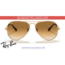 Ray-Ban Aviator Clear Gradient Brown Lens Pair (RB3025 001/51) | Centro Optico Alpedrete