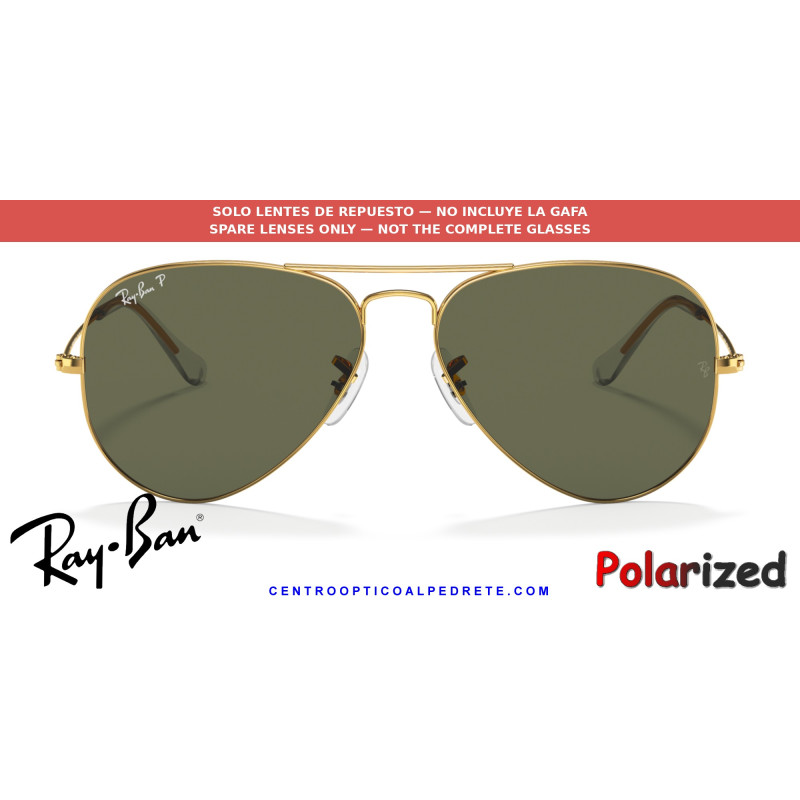 Lentes Ray-Ban G-15 Green Polarised (RB3025 001/58) | Centro Óptico Alpedrete