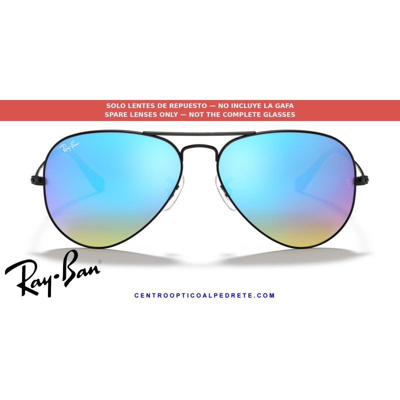 Lentes Brown Gradient Mirror Blue (RB3025 002/4O) | Centro Óptico Alpedrete
