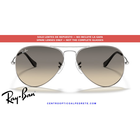 Lentes Ray-Ban Aviator Grey Gradient (RB3025 003/32) | Centro Óptico Alpedrete