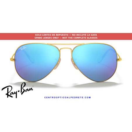 Lentes Ray-Ban Grey Mirror Blue (RB3025 112/17) | Centro Óptico Alpedrete