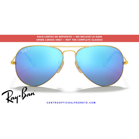 Lentes Ray-Ban Aviator Blue Mirror (RB3025 112/4L) | Centro Óptico Alpedrete
