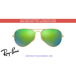 Ray-Ban Aviator Grey Mirror Green Lens Pair (RB3025 112/19) | Centro Optico Alpedrete