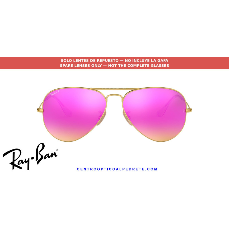 Lentes Ray-Ban Brown Mirror Fucsia (RB3025 112/1Q) | Centro Óptico Alpedrete