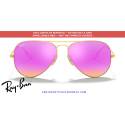 Ray-Ban Aviator Cyclamen Flash Lens Pair (RB3025 112/4T) | Centro Optico Alpedrete