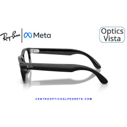 Gafas Graduadas Ray-Ban Meta Audio Burbank Optics Black RW7005V-2000 | COA