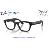 Gafas Graduadas Ray-Ban Meta Audio Burbank Optics Solid Black RW7005V-2077 | COA