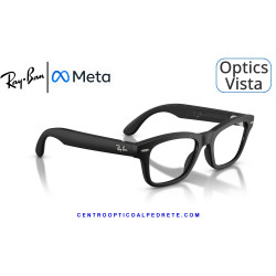 Gafas Graduadas Ray-Ban Meta Audio Burbank Optics Solid Black RW7005V-2077 | COA