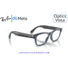 Ray-Ban Meta Audio Burbank Optics Prescription Glasses Transparent Blue