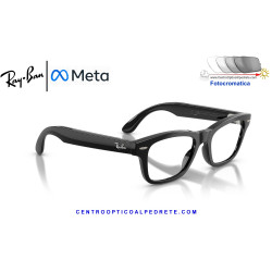 Gafas Inteligentes Ray-Ban Meta Audio Burbank Black RW7005-601/1Z | COA