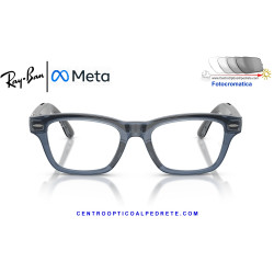 Gafas Inteligentes Ray-Ban Meta Audio Burbank Transparent Blue RW7005-6929MF |
