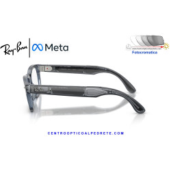 Gafas Inteligentes Ray-Ban Meta Audio Burbank Transparent Blue RW7005-6929MF |