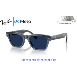 Gafas Inteligentes Ray-Ban Meta Audio Burbank Transparent Blue RW7005-6929MF |