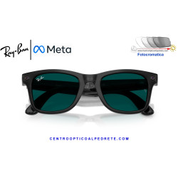 Ray-Ban Meta (Gen 3) Wayfarer Smart Sunglasses Transparent Black RW4011-690680